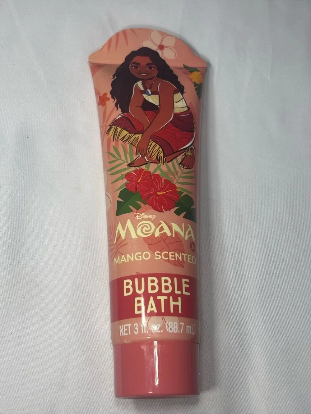 2 New Disney Moana Tropical Bath & Facial Mask Set - Coral, Pink, Gold